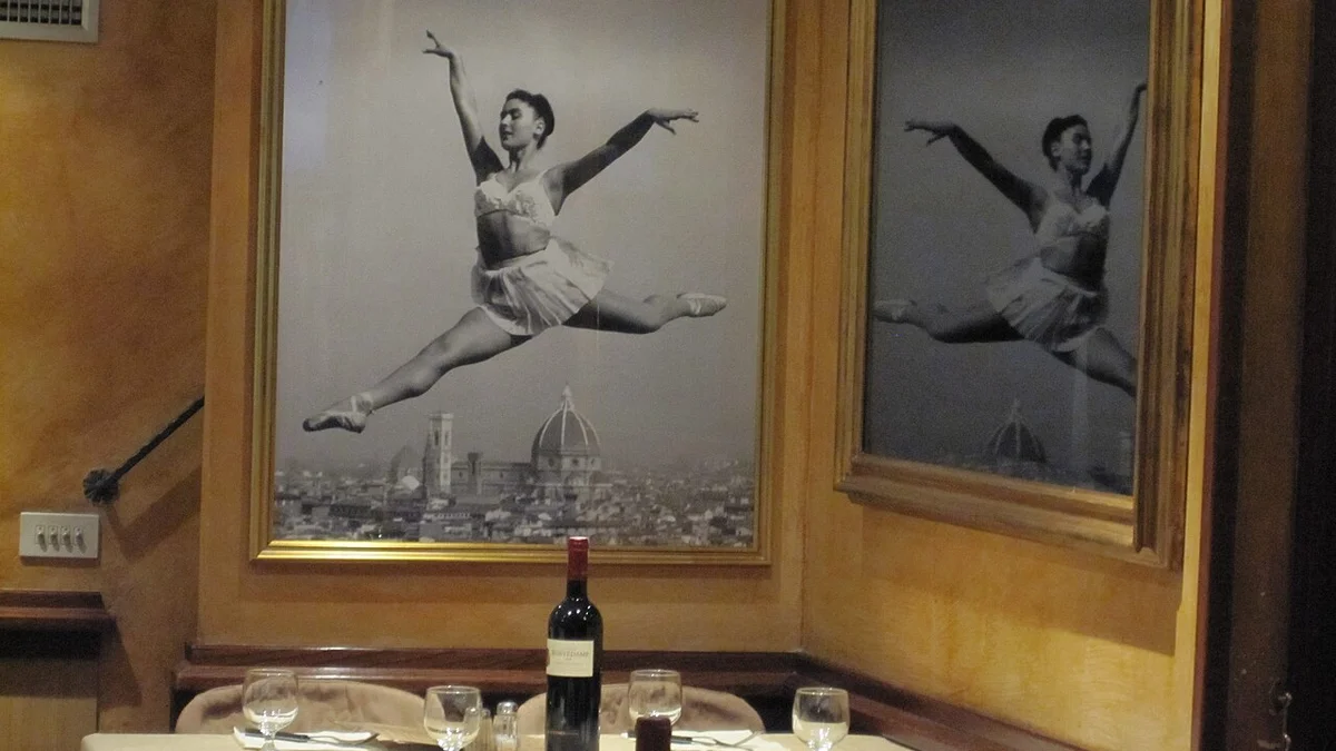 Luxury fine dining dining room in a five-star integrated resort with skyline views